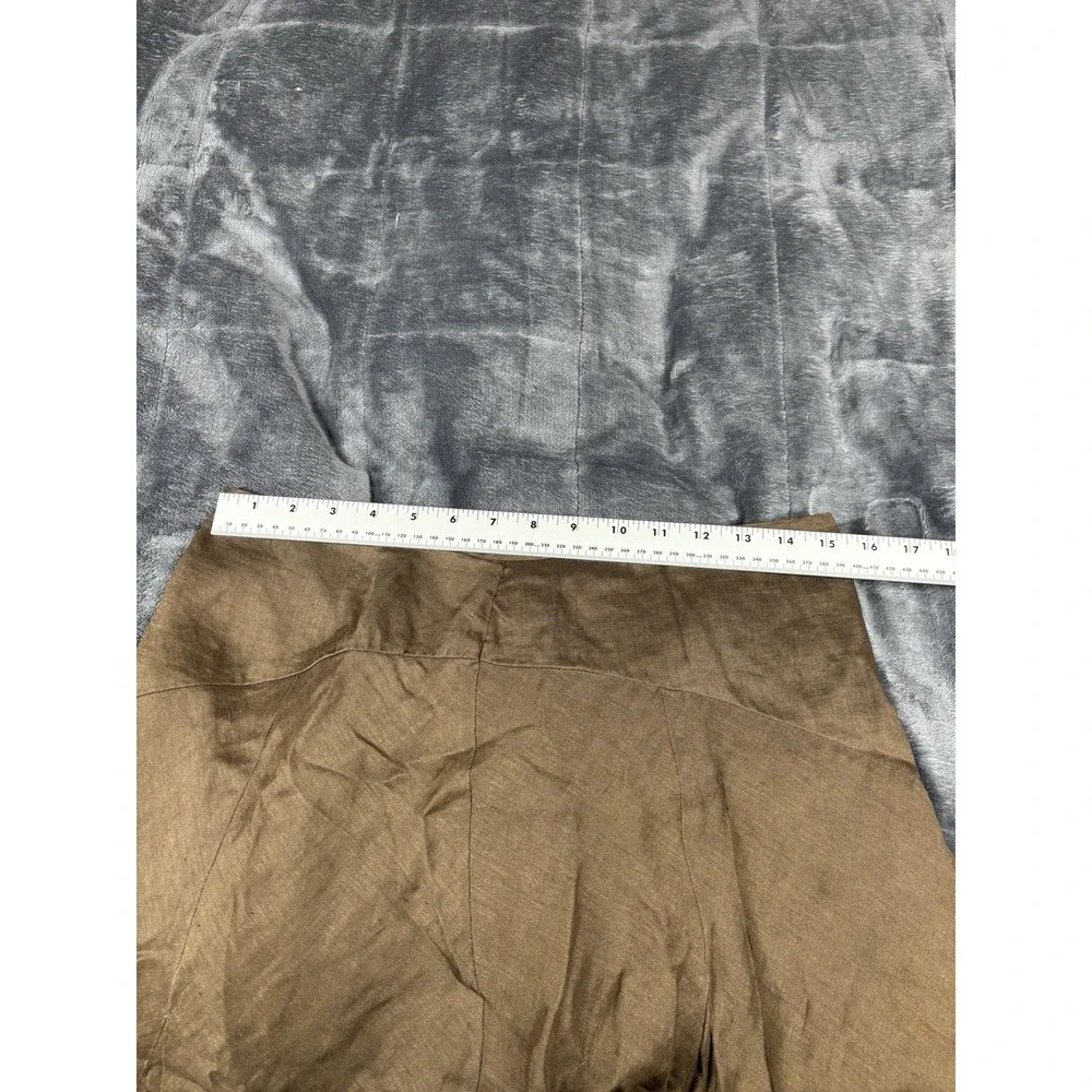 Ann Taylor Classic  Linen Women's‎ Skirt Brown  size 6  Career casual